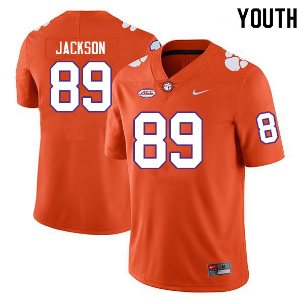 Youth #89 Zach Jackson Clemson Tigers College Football Jerseys Sale-Orange